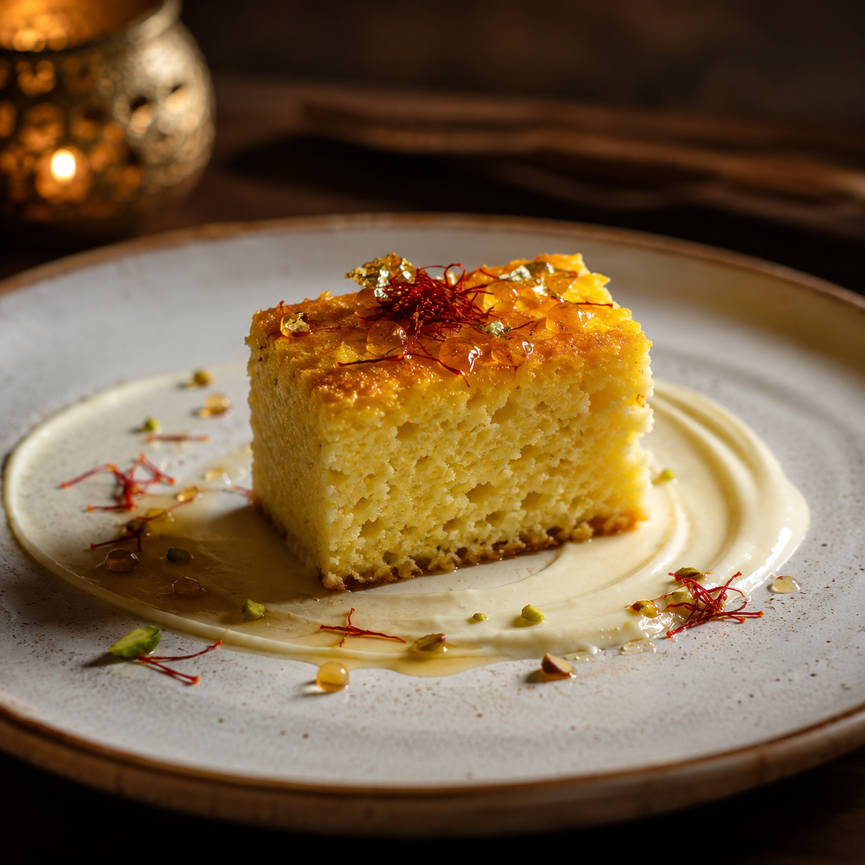 Saffron Milk Cake